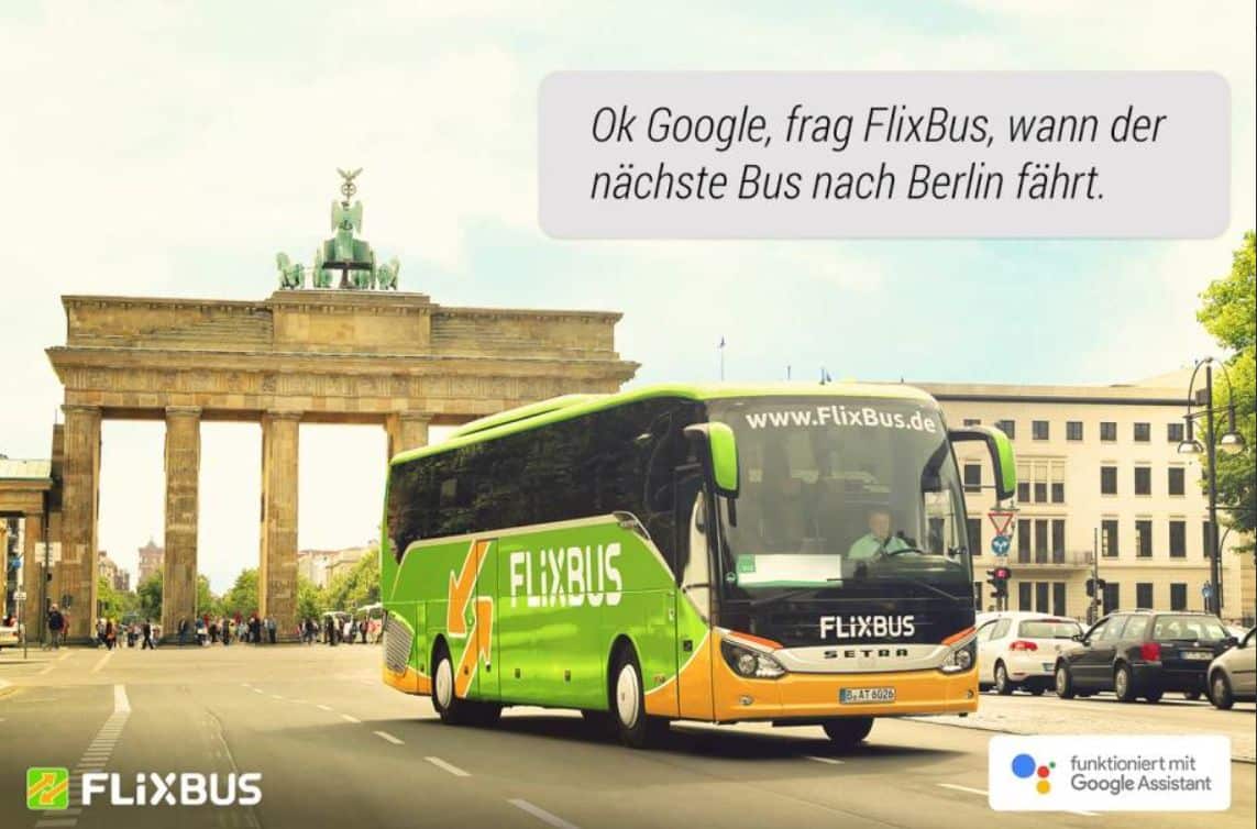 Transactions on Google jetzt auch in Deutschland - Beispiel FlixBus