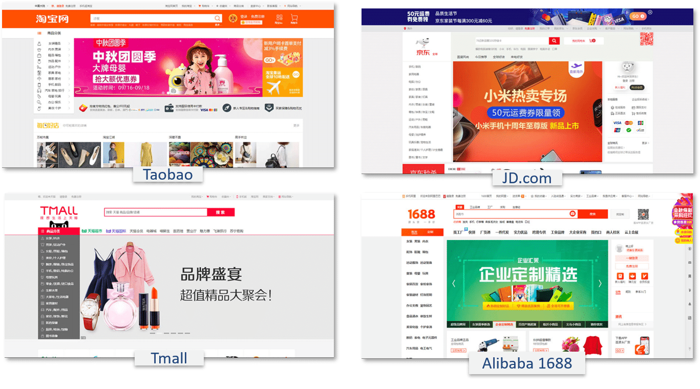 Chinesische Online-Webseiten